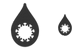 Virus drop icons