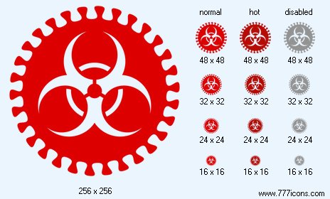 Virus Hazard Icon Images
