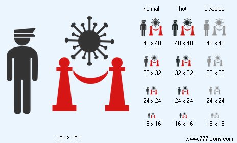 Virus Quarantine Icon Images