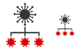 Virus replication icons