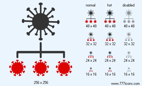 Virus Replication Icon Images