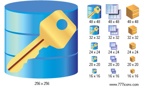 Database Sfotware Icons - Example
