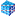 Blue cube icon