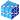 Blue cube icon