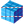 Blue cube icon