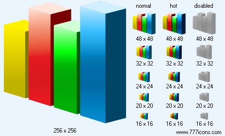 3D Graph Icon Images