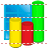 3d bar chart icon