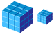 Blue cube icons