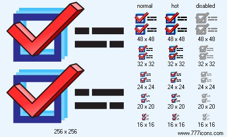 Check Boxes Icon Images