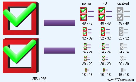Check Options Icon Images