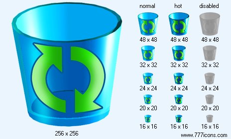 Empty Dustbin Icon Images