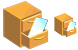Open card index icons