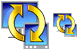 Server synchronization icons
