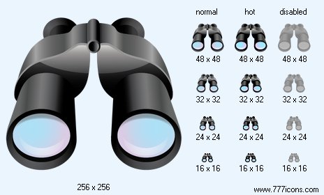 Binoculars Icon Images