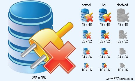 Disconnect Database Icon Images