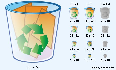 Full Dustbin Icon Images