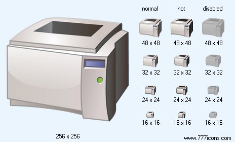 Laser Printer Icon Images