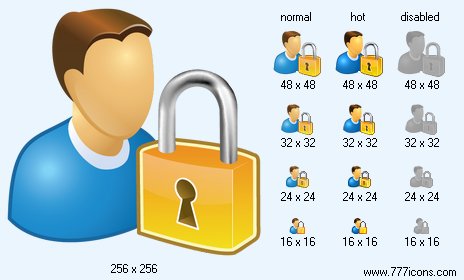 Locked User Icon Images