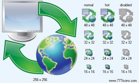 PC-Web Synchronization Icon Images