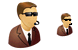 Security guard icons