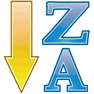 Sorting Z-A icon