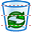 Empty dustbin icon