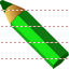 Green pencil icon