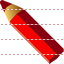 Red pencil icon