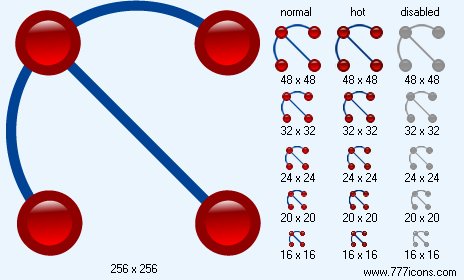 Arc By Diameter Icon Images