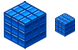 Blue cube icons