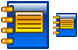Blue pocket-book icons