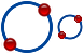 Circle by diameter icon