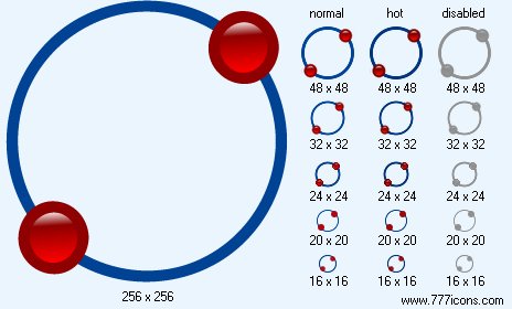 Circle By Diameter Icon Images