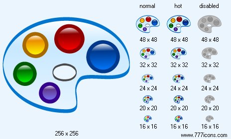 Color Palette Icon Images