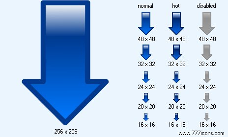 Down Icon Images