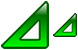 Green set square icon