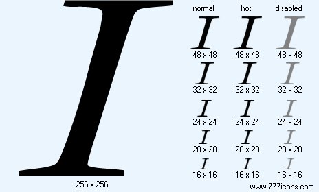 Italic Icon Images