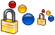 Lock color icon