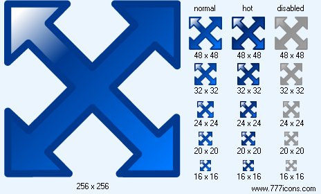 Move Diagonally Icon Images
