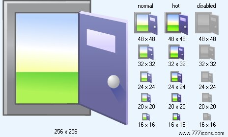 Open Door Icon Images