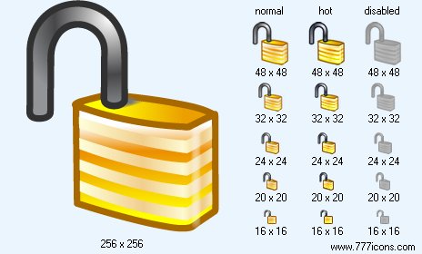 Open Lock Icon Images