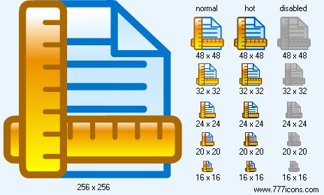 Page Rulers Icon Images