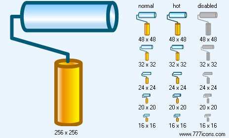 Paint Roller Icon Images