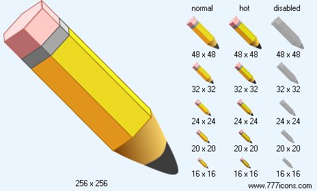 Pencil-Eraser Icon Images