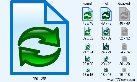 Refresh Document Icon Images
