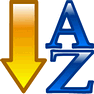 Sorting A-Z icon