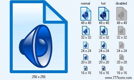 Sound Document Icon Images