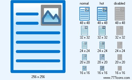Text And Image Icon Images