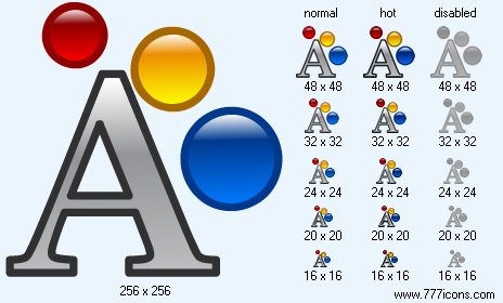 Text Color Icon Images