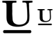 Underlined icons